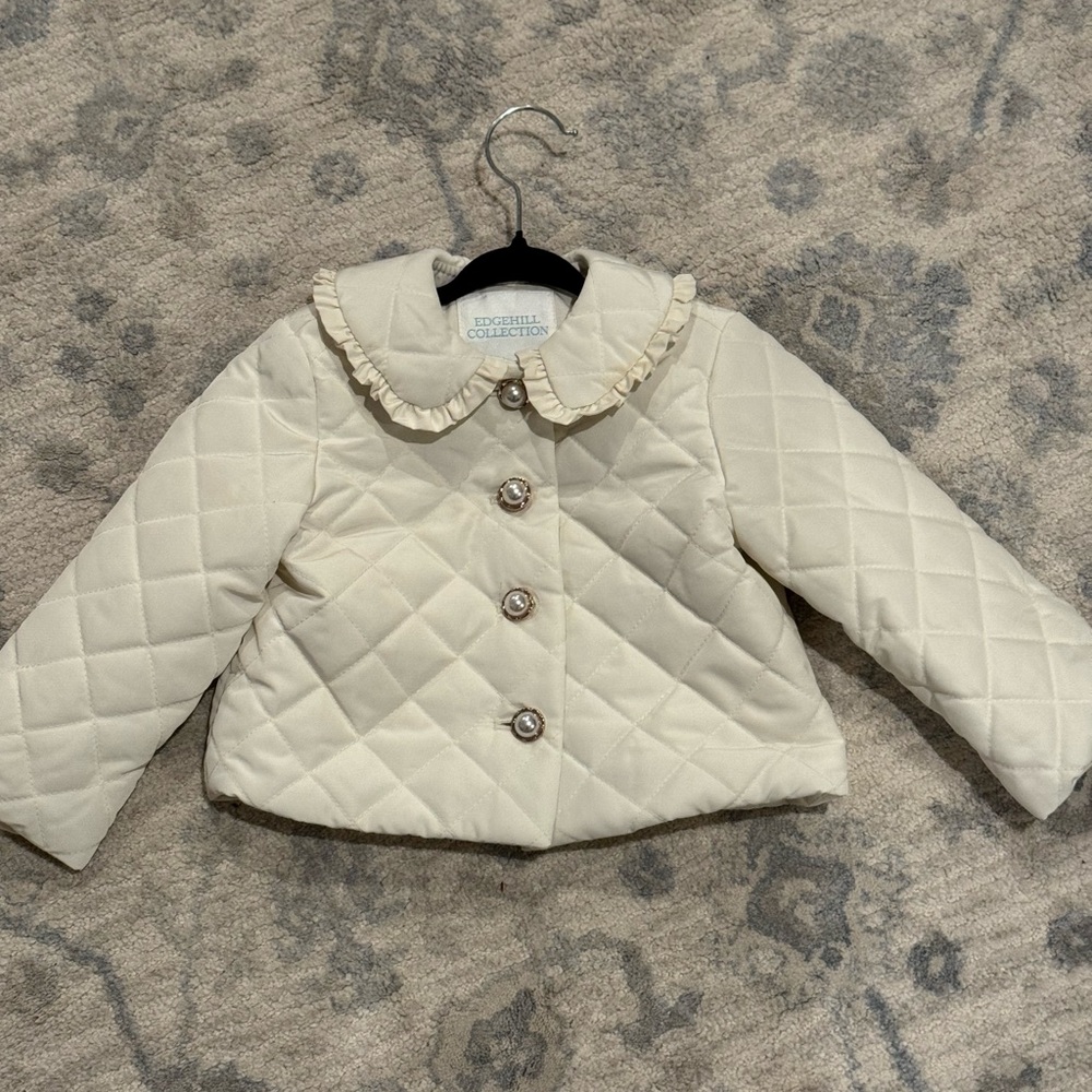 Edgehill Collection Cream Quilted Jacket